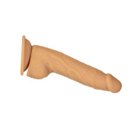 Фаллоимитатор ADDICTION Dual Density Silicone Dildo Caramel 8″, присоска, диаметр 4,3 см, виброшар.