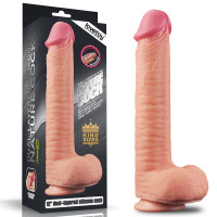 Фалоімітатор LoveToy Dual-Layered Silicone Cock 12 Flesh 454