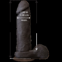 Фалоімітатор Doc Johnson The Realistic Cock 8 inch Black ULTRASKYN