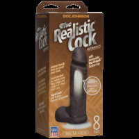 Фалоімітатор Doc Johnson The Realistic Cock 8 inch Black ULTRASKYN