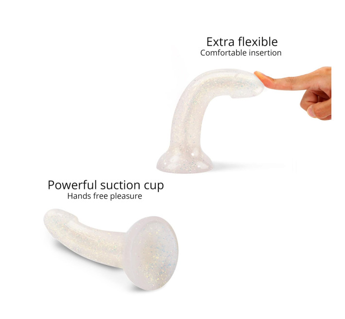 Дилдо з блискітками Love To Love DILDOLLS - EXTRAVAGANZA, ультрам’який