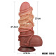 Фалоімітатор LoveToy Dual-Layered Silicone Cock With Rope 9.5 Flesh 931
