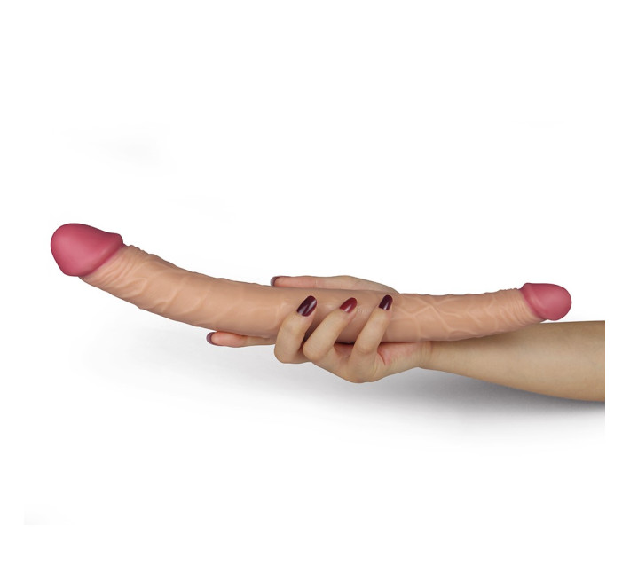 Двойной фаллоимитатор LoveToy Double Dildo Телесный