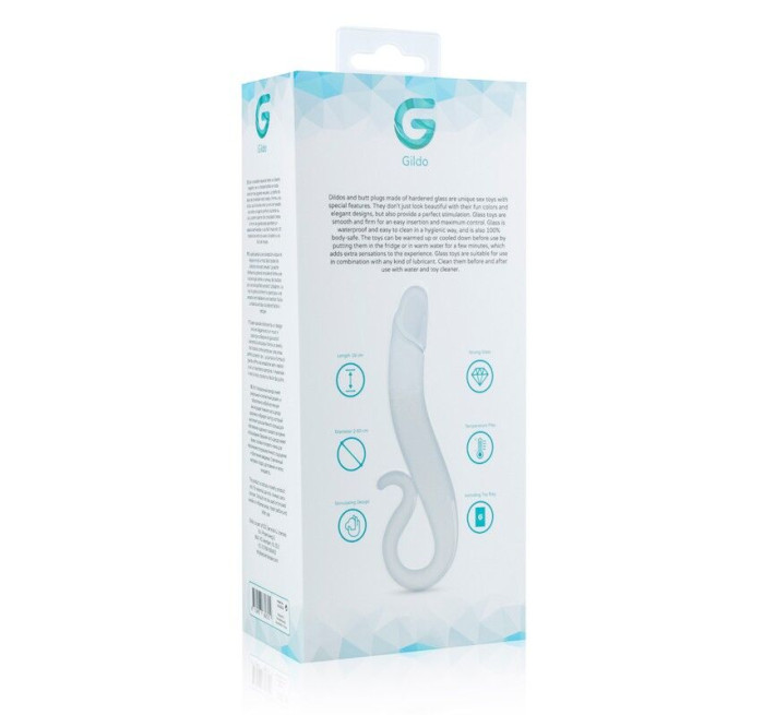 Скляний дилдо Gildo Glass Dildo No. 14, реалістична головка