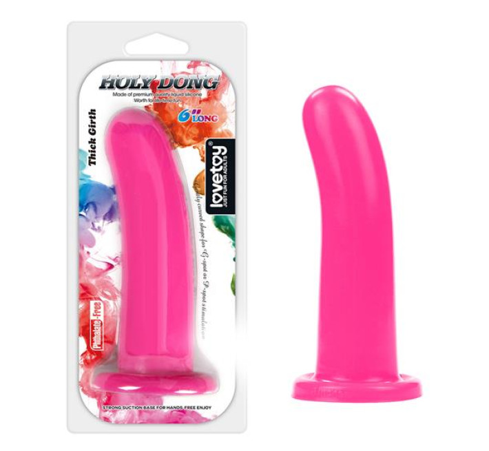 Фаллоимитатор LoveToy Holy Dong Large 6 Pink