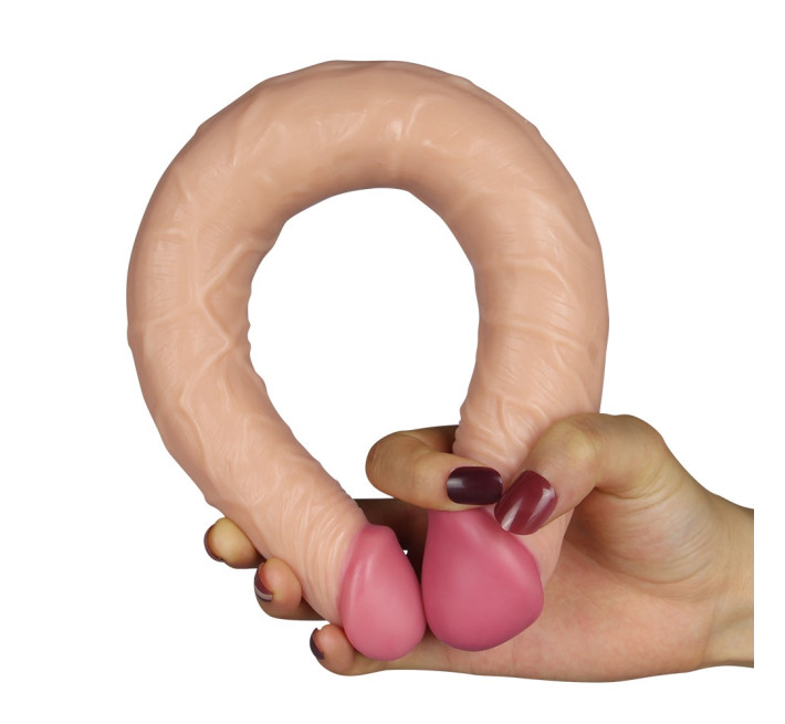 Двойной фаллоимитатор LoveToy Double Dildo Телесный