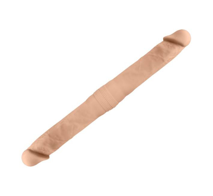 Фалоімітатор двосторонній SIlexD Billy-Joe Double Dong M Flesh, двошаровий, силікон+Silexpan