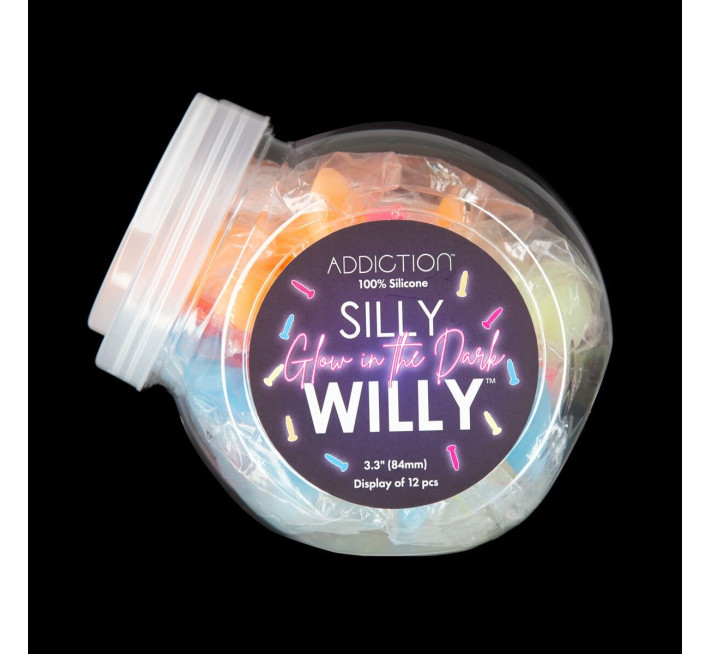 Набір фалоімітаторів ADDICTION Silly Willy Glow in the Dark 12 шт