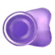 Фаллоимитатор с мошонкой LoveToy Jelly Studs Crystal Dildo Medium 7 Purple