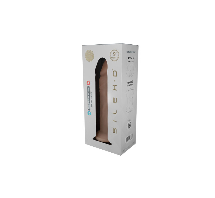 Фалоімітатор SilexD Oscar Flesh (MODEL 2 size 9in) Liquid Silicone підходить для Apollo