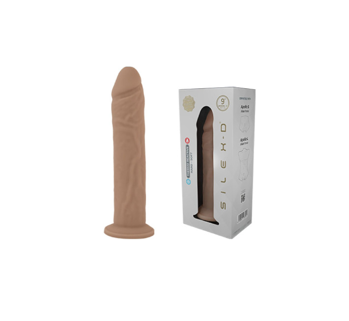 Фалоімітатор SilexD Oscar Flesh (MODEL 2 size 9in) Liquid Silicone підходить для Apollo