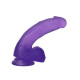 Фаллоимитатор с мошонкой LoveToy Jelly Studs Crystal Dildo Medium 7 Purple