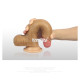 Фаллоимитатор с мошонкой LoveToy DualLoveToylayered Silicone Dildo Телесный 20.3 см