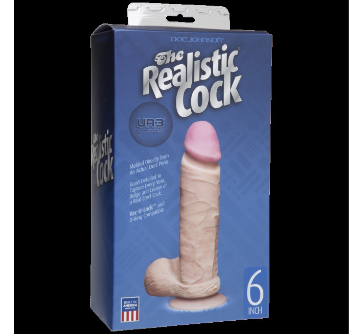 Фалоімітатор Doc Johnson The Realistic Cock 6 inch ULTRASKYN