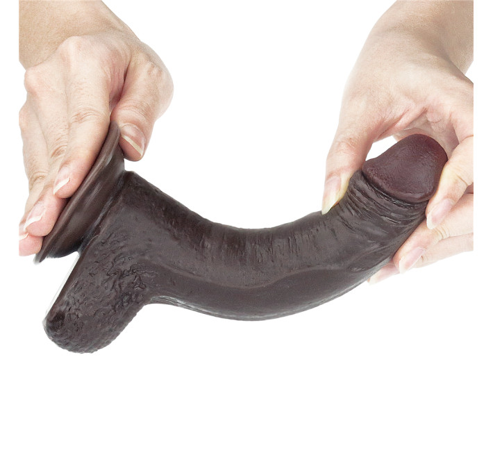 Фалоімітатор LoveToy Sliding-Skin Dual Layer Dong 7 460 Black