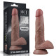 Фалоімітатор LoveToy Dual-Layered Silicone Cock 7 Brown