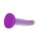 Фалоімітатор, що світиться в темряві, ADDICTION Rave 8 Glow in the Dark Dildo Purple Confetti, 20,3 см