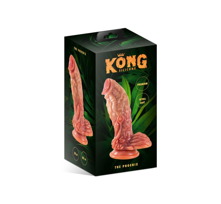 Фэнтезийный фаллоимитатор Kong Silicone The Phoenix