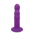 Фалоімітатор термоактивний Dreamtoys Solid Love Ribbed Фіолетовий