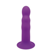 Фалоімітатор термоактивний Dreamtoys Solid Love Ribbed Фіолетовий