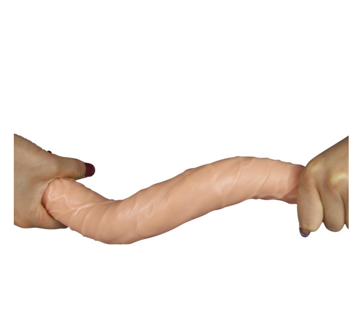 Двойной фаллоимитатор LoveToy Double Dildo Телесный