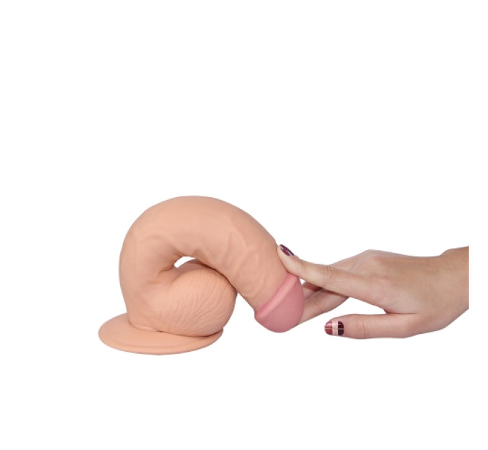 Фалоімітатор LoveToy The Ultra Soft Dude 8.5 Тілесний LV1081