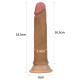 Фаллоимитатор LoveToy Dual-Layered Silicone Cock 7 Brown