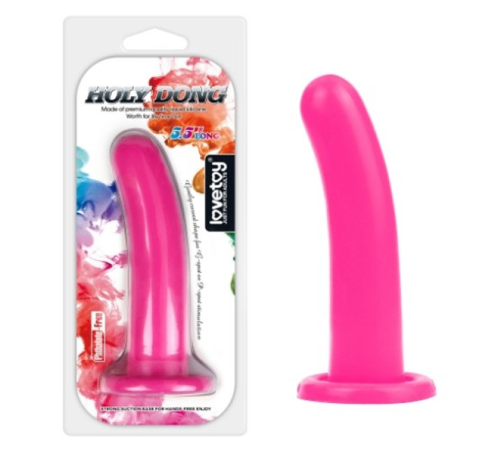 Фаллоимитатор LoveToy Holy Dong Medium 5.5 Pink