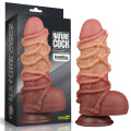 Фаллоимитатор LoveToy Dual-Layered Silicone Cock With Rope 9.5 Flesh 932