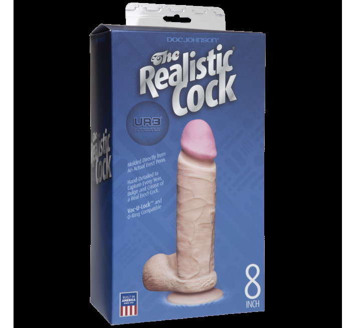 Фалоімітатор Doc Johnson The Realistic Cock 8 inch ULTRASKYN