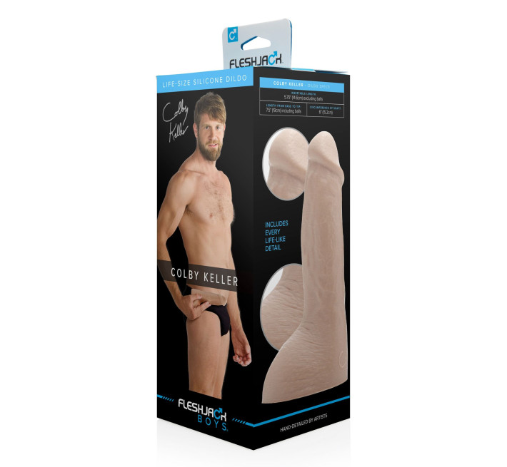 Фаллоимитатор Fleshjack Boys: Colby Keller Dildo, по слепку пениса порноактера