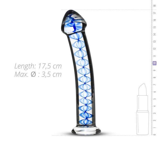 Скляний дилдо Gildo Glass Dildo No. 4, для точки G та простати