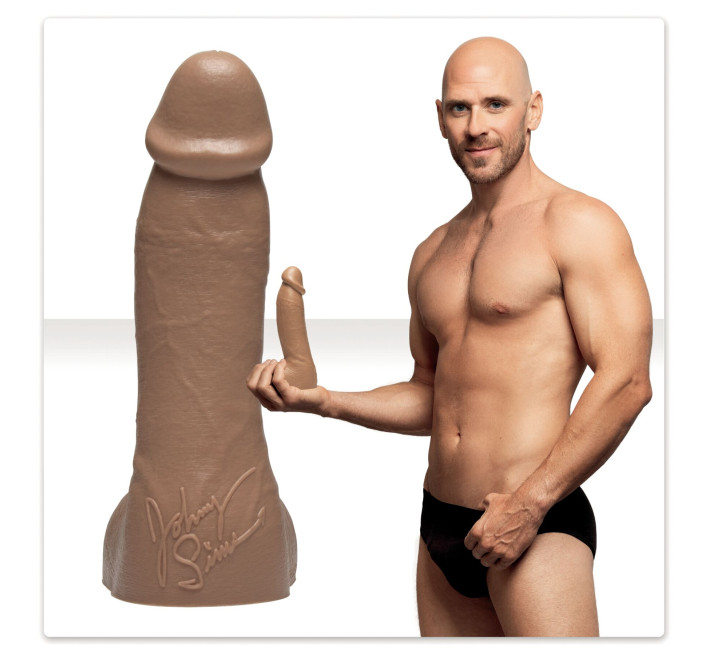 Фалоімітатор Fleshlight Guys: Johnny Sins Dildo, по зліпку пеніса, лисий з Браззерс