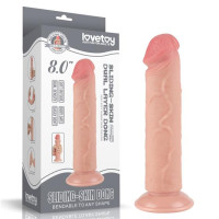Фалоімітатор LoveToy Sliding-Skin Dual Layer Dong 8 Flesh