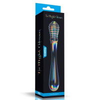 Фалоімітатор LoveToy Twilight Gleam Glass Dildo Twin Pleasures