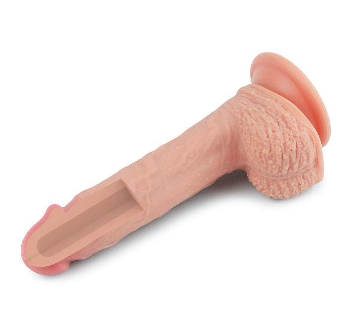 Фалоімітатор LoveToy Dual-Layered Liquid Silicone Nature Cock 8,5 Тілесний