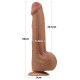Фаллоимитатор LoveToy Sliding-Skin Dual Layer Dong 11.5 Brown