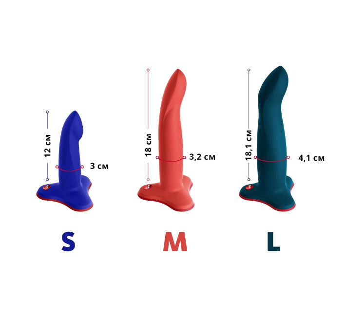 Фаллоимитатор Fun Factory LIMBA FLEX S, синий, гибкий, с эффектом памяти, подходит для точки G