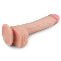 Фаллоимитатор LoveToy Dual-Layered Liquid Silicone Nature Cock 8,5 Телесный