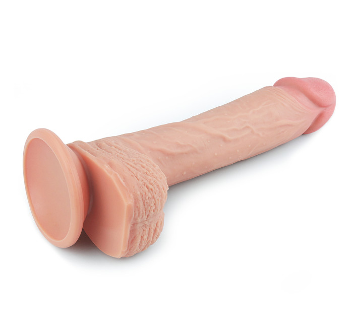 Фалоімітатор LoveToy Dual-Layered Liquid Silicone Nature Cock 8,5 Тілесний