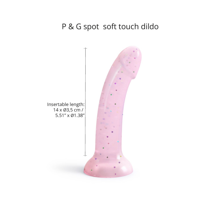 Дилдо з блискітками Love To Love DILDOLLS - STARLIGHT, ультрам’який