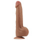 Фаллоимитатор LoveToy Sliding-Skin Dual Layer Dong 11.5 Brown