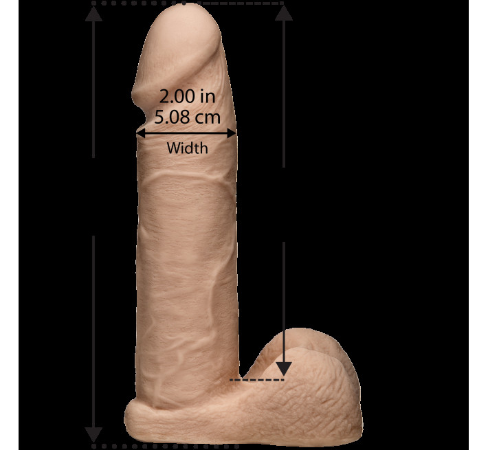 Фалоімітатор Doc Johnson Vac-U-Lock - 8 Inch ULTRASKYN Cock