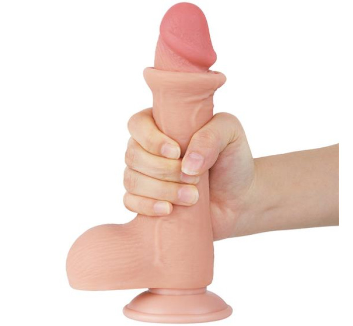 Фаллоимитатор LoveToy Sliding-Skin Dual Layer Dong 7.5 994 Flesh
