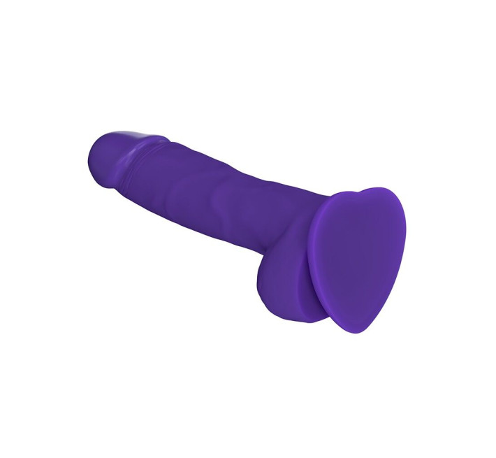 Реалістичний фалоімітатор Strap-On-Me SOFT REALISTIC DILDO Фіолетовий Size XL