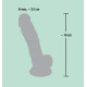Фалоімітатор You2Toys з мошонкою Medical Silicone Dildo Тілесний 18 см 526657