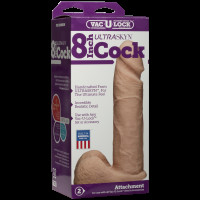 Фаллоимитатор Doc Johnson Vac-U-Lock - 8 Inch ULTRASKYN Cock