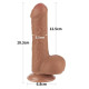 Фалоімітатор LoveToy Sliding-Skin Dual Layer Dong 7 991 Brown