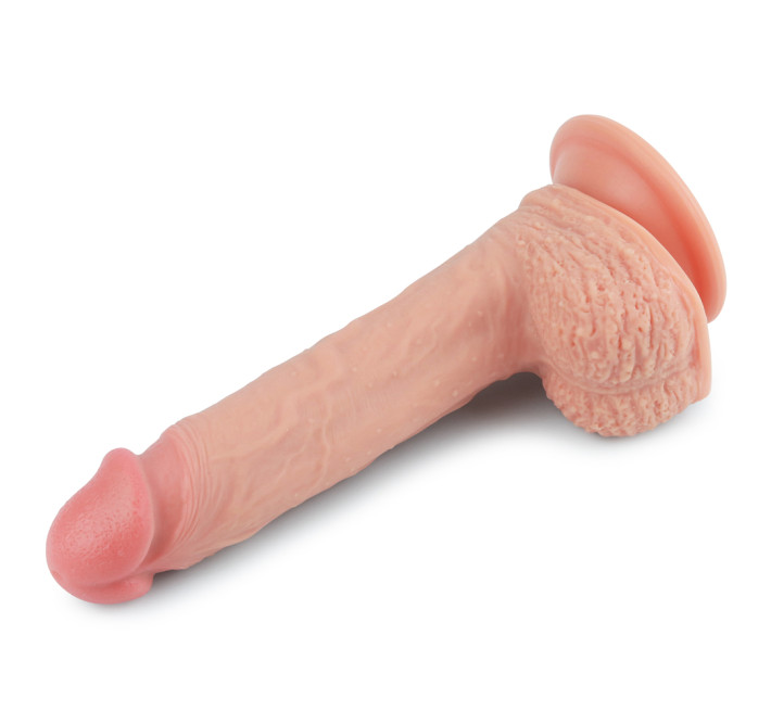 Фалоімітатор LoveToy Dual-Layered Liquid Silicone Nature Cock 8,5 Тілесний