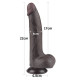 Фалоімітатор LoveToy Sliding-Skin Dual Layer Dong 8.5 998 Black